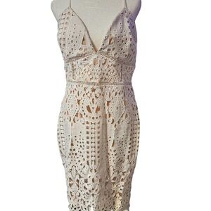 NWT Elegant White Lace Formal Dress